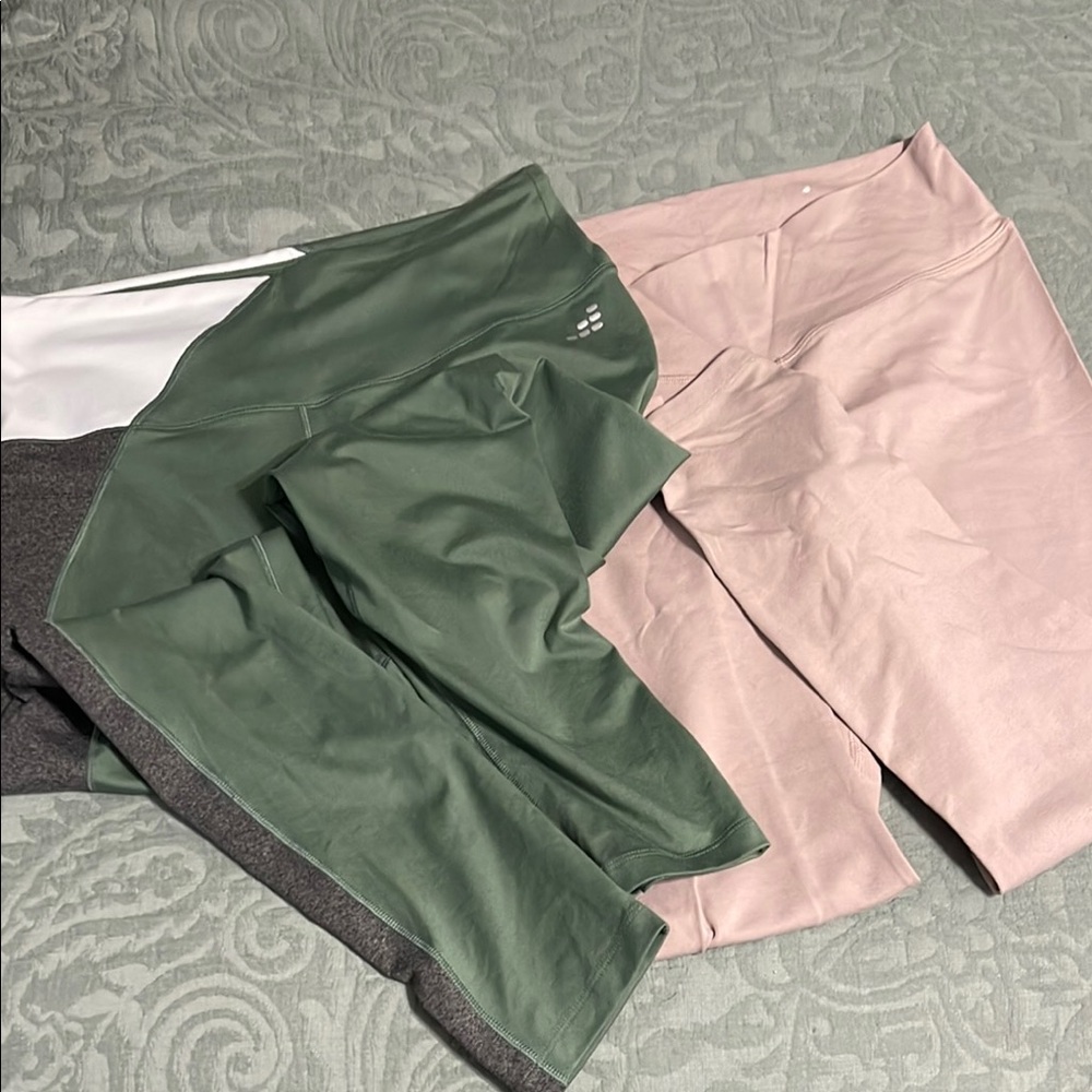 BCG Green and Old Navy Pink Leggings